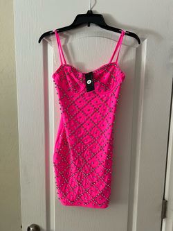NWT POSHBYV RHINESTONE MINI DRESS SZ M