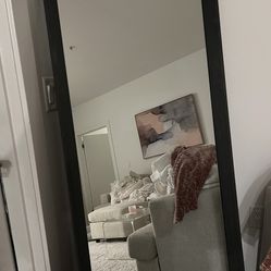 Dark Gray Standing Mirror