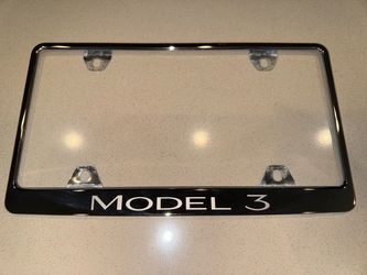 Tesla OEM Model 3 Chrome License Plate Frame