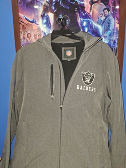 NFL Las Vegas Raiders Full-Zip Hoodie Jacket Large