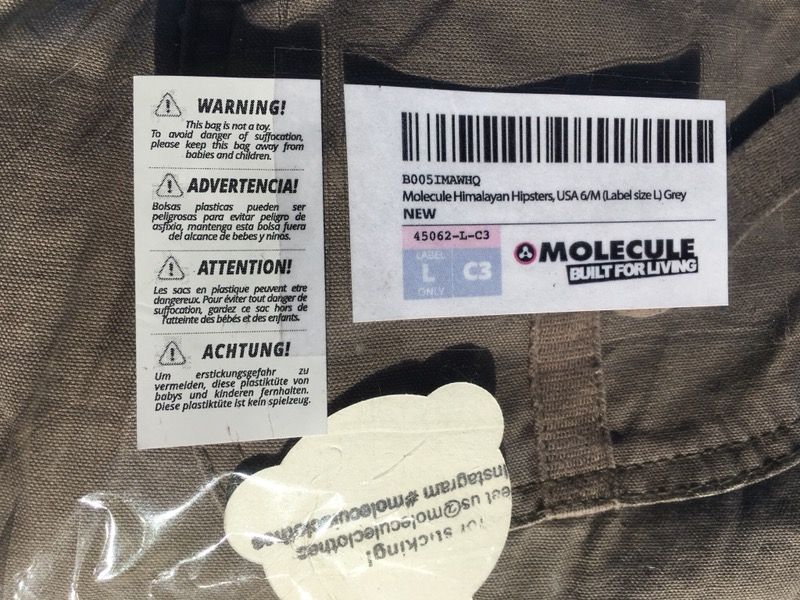 Molecule women s Himalayan Hipster cargo pants SUNSET SHADOW GREY