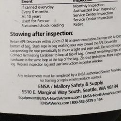 ENSA MALLORY SAFETY AND SUPPLY ROPE IN A BAG