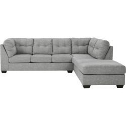 Tufted New Nice Chaise Sectional 