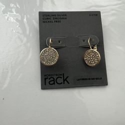 STERLING SILVER CUBIC ZIRCONIA NICKEL FREE Earrings 