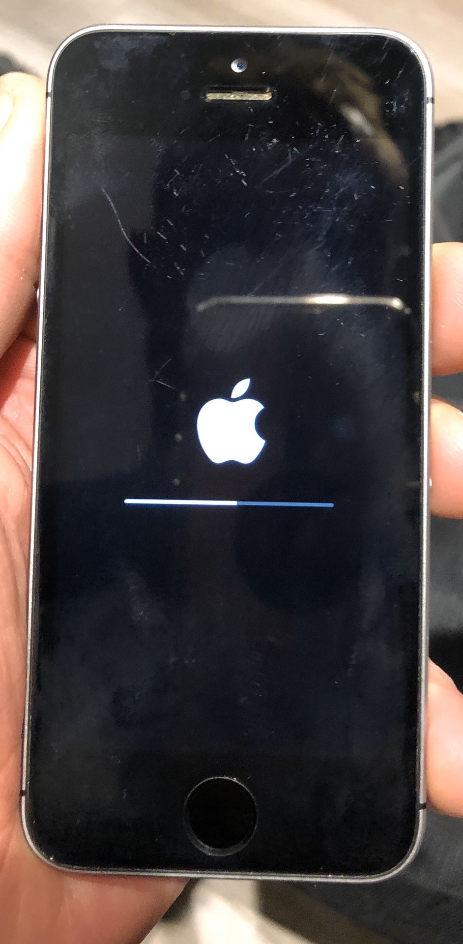 A steal - barley used unlocked iPhone 5se. Used on AT&T, Metro PCS , etc .