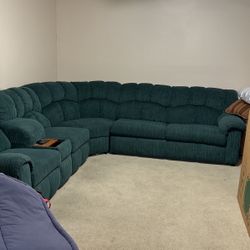 Sectional with queen Sleeper 