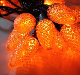 C9 Christmas String Lights,DANLI 50 LED 30ft Halloween Lights Extendable Fairy Twinkle String Lights for Xmas Trees, Garden,Parties,Christmas Decorati