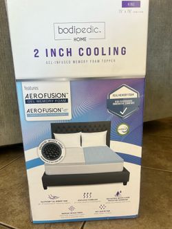 NEW King Size Bodipedic 2” Cooling Gel Memory Foam Mattress Topper (sealed)