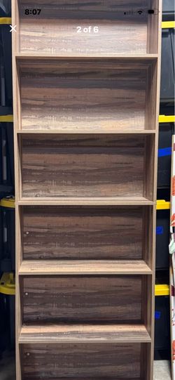 Farmhouse shelf with six shelves tall