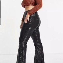 Halloween Sexy 70s Pants Bell Bottoms Size Adult Medium Simalar To As Pictured