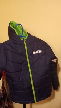 Children's TEAM APPAREL SEAHAWKS WINTER COAT NEW!