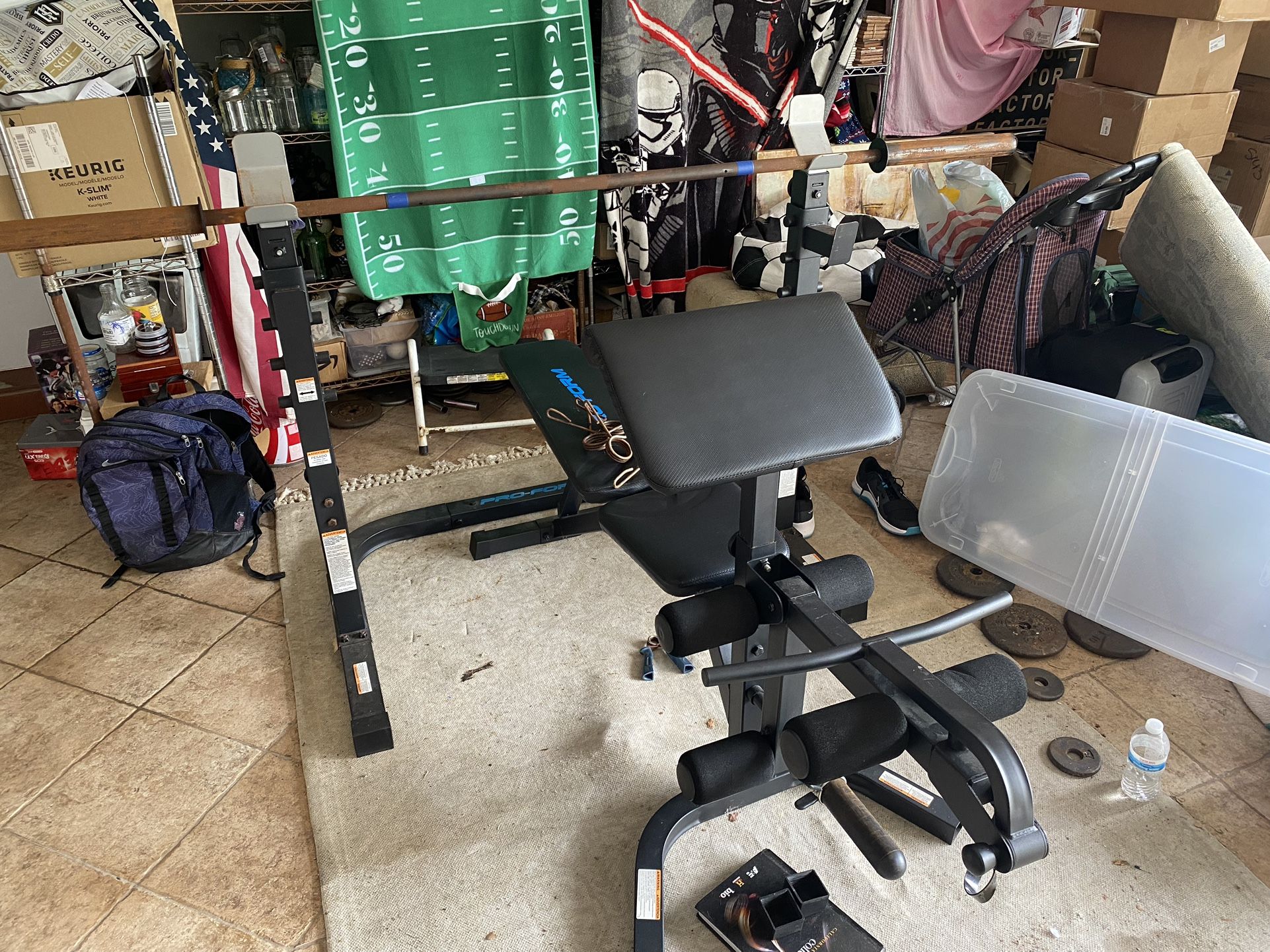 Pro Form Bench, Rack and Bar