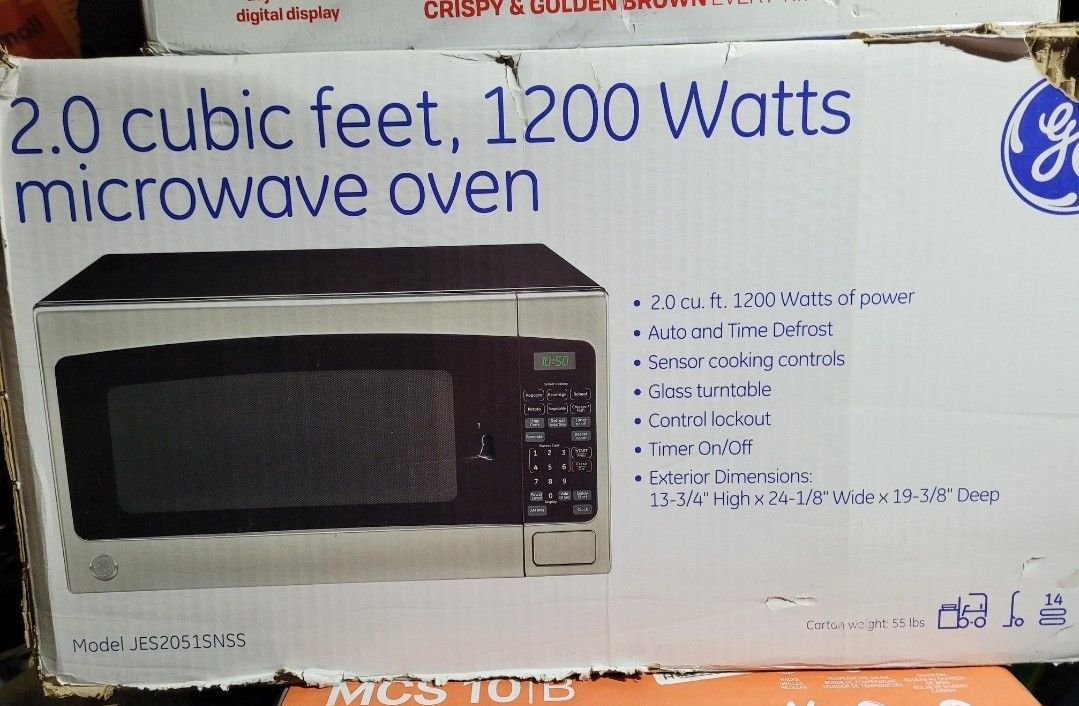 GE 1200 W Countertop Microwave In Stainless Steel Model