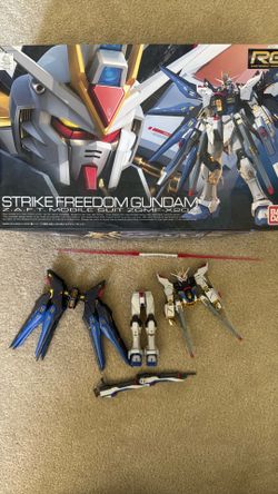 1/444 Gundam Strike Freedom Model Kit, built, unpainted, not glued