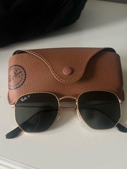 Gold Frame Ray Bans - Polarized