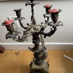 19th Century Candelabra Pair Need Repair