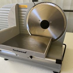 echwood - Cortador de carne, cortador eléctrico de alimentos con hoja extraíble de acero inoxidable