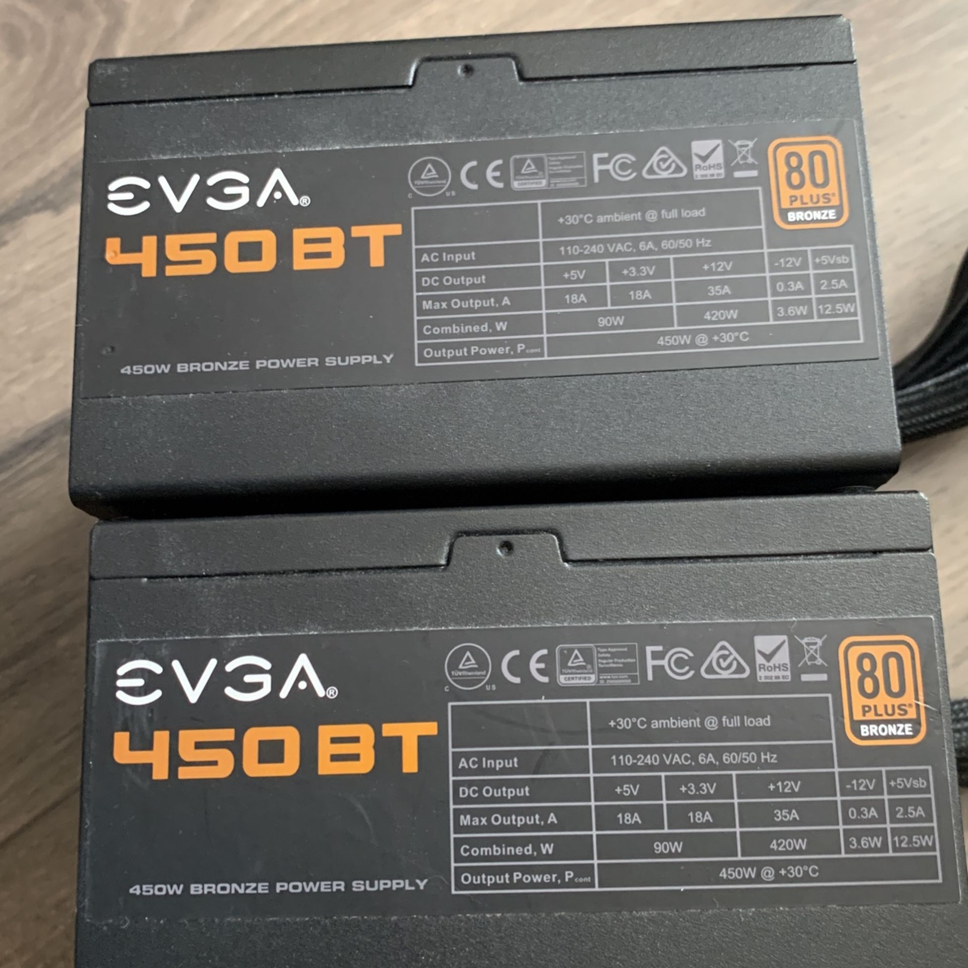EVGA 450 BT PSUs