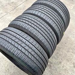 255 60 18 Goodyear Tires Con 80% De Vida Las 4tires ✅️📣📣