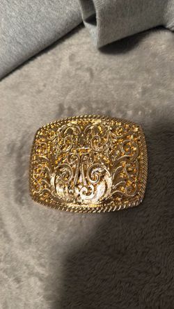 Gold Tone Western Belt Buckle