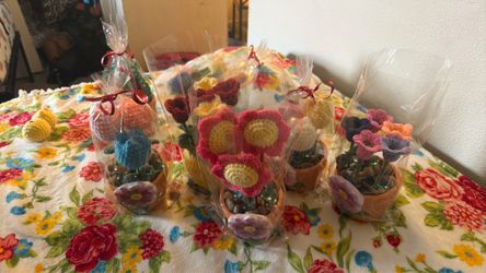 Crochet handcrafted plants ($18 each)