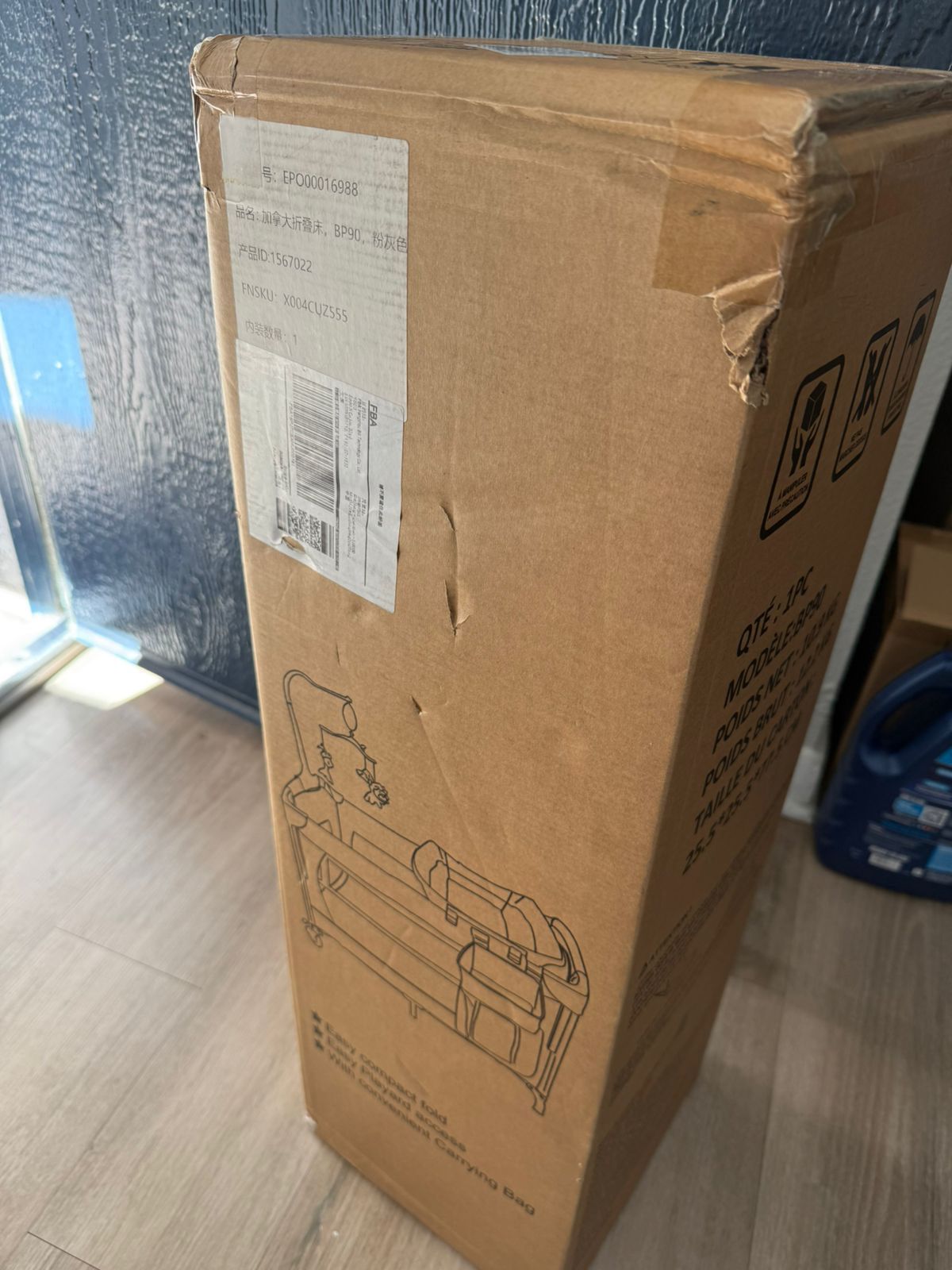 5 in 1 Baby Crib,Baby Bassinet, Bedside Cribs, Pack and Play with Changing Table, Portable Travel bedToys & Music Box,Mattress for Girl Boy Infant Ne