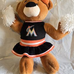 Plush Florida Marlins Cheerleader New 12 Inches