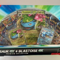 Venusaur ex & Blastoise ex Premium Collection