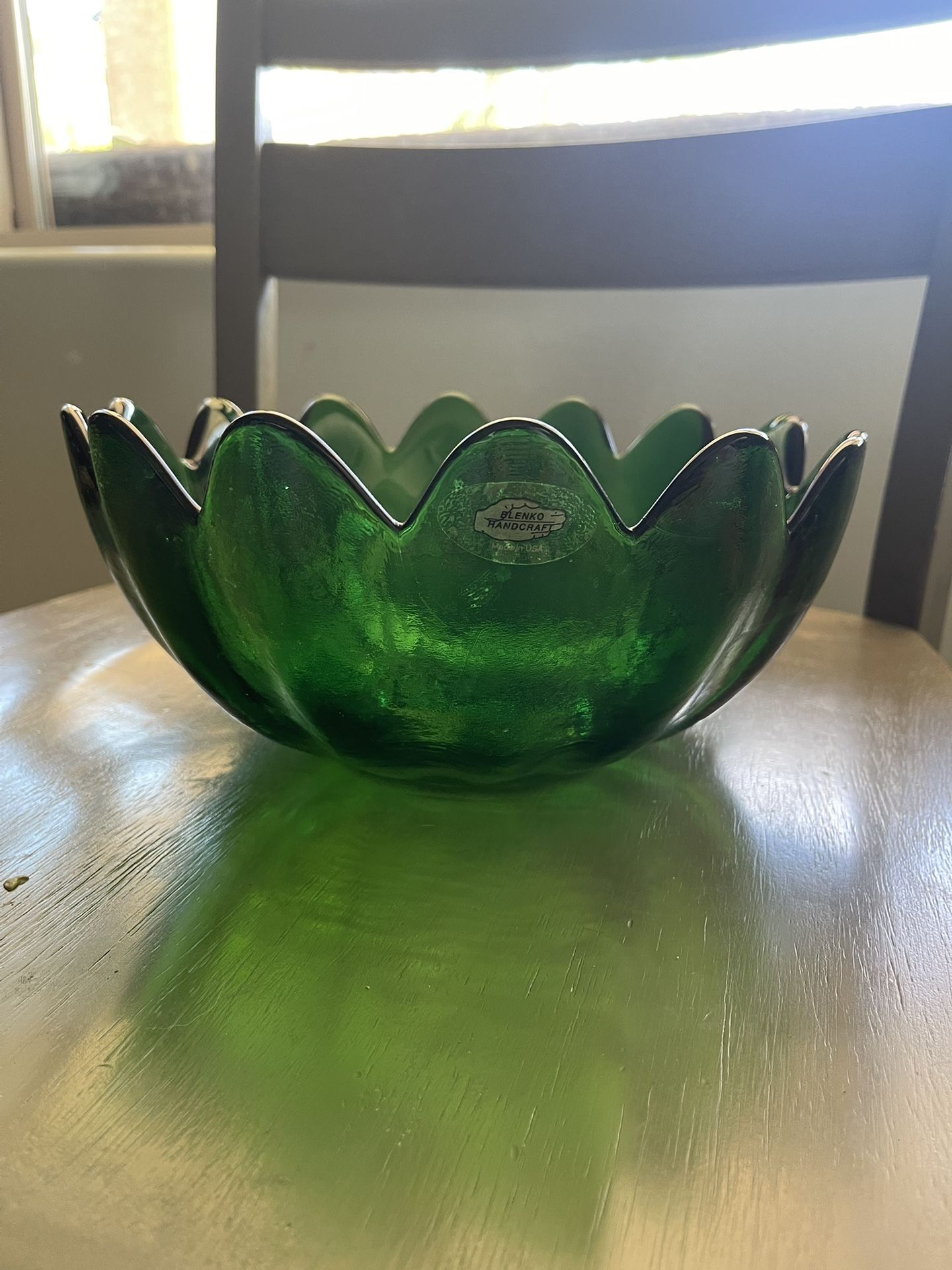 Vintage MCM Blenko Glass Bowl