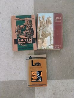 Vintage book lot learn Latin Language