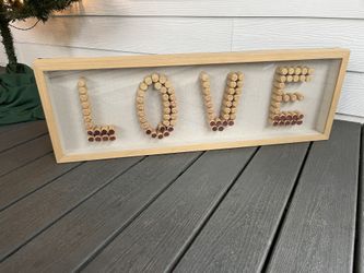 Framed Wine, Cork Artwork 30 Inch