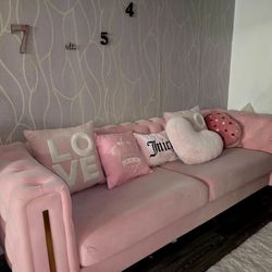 Pink couch