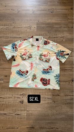 Jordan Tropical Print Button-Up Shirt Size XL
