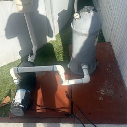 Pool pump with filter