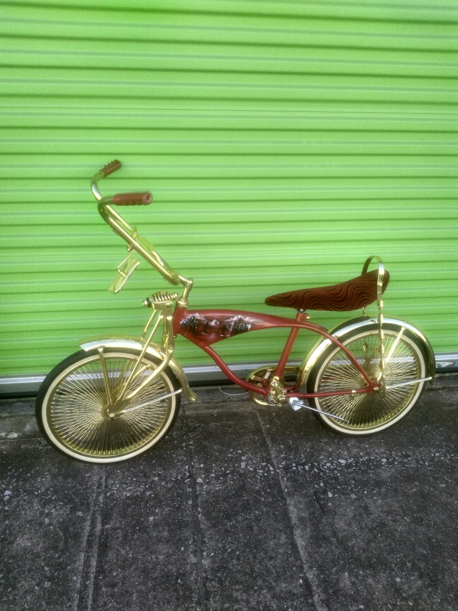 Custom SF 49ers lowrider bicycle Bay area