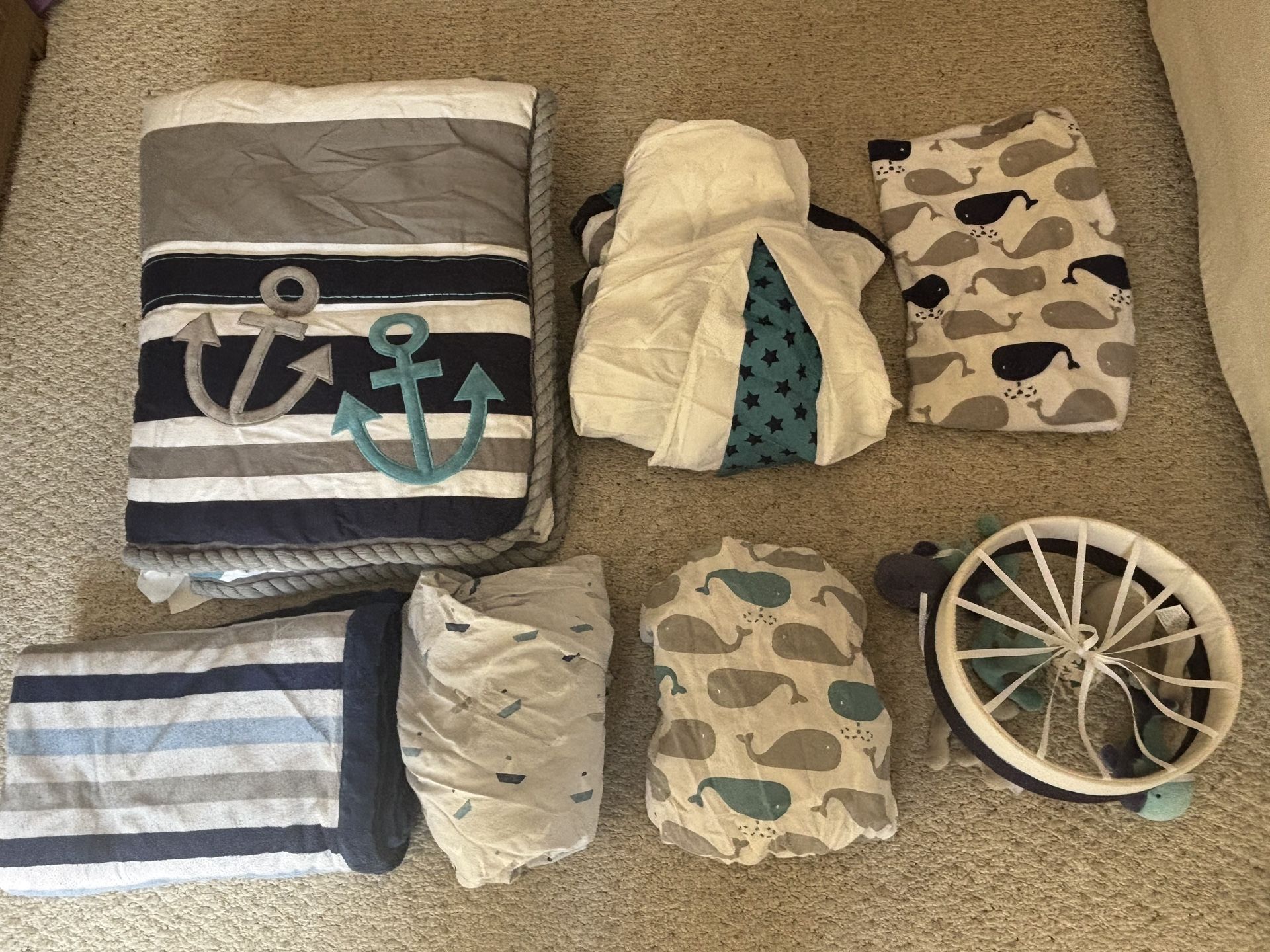 Nautical Nursery Crib Set Bedding