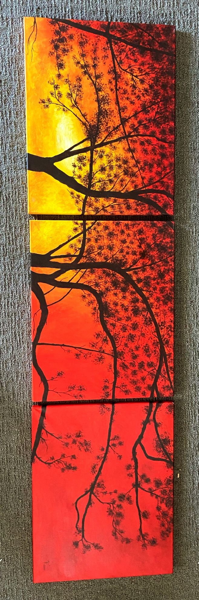 Sunset Painting - Acrylic On Canvas