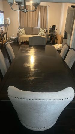 Used large table with 6 chairs