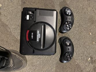 Classic Sega Genesis 16-bit console.