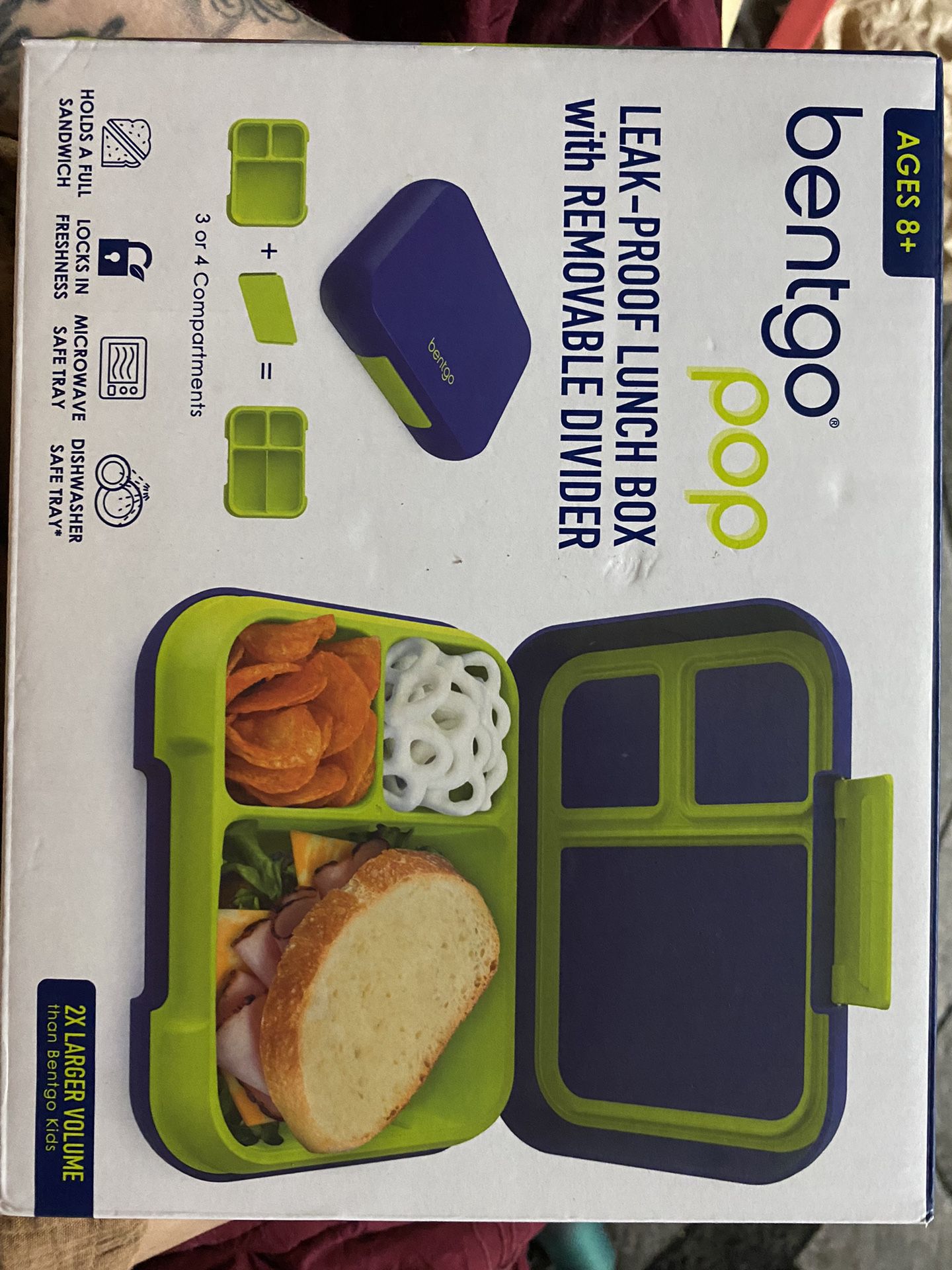 Bentgo Pop Lunch Box with Removable Divider 