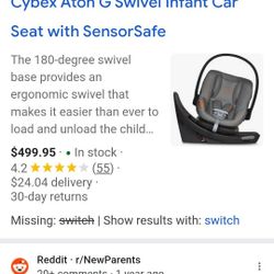 Cybex Aton G SWIVEL INFANT CAR SEAT WITH BASE 