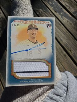 Colson Montgomery 2026 Topps Allen & Ginter RC Auto Relic 03/99