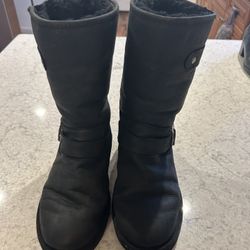 Black UGG’s With 2 Silver Buckles 