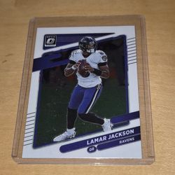 Lamar Jackson 2021 Donruss Optic #128 Baltimore Ravens