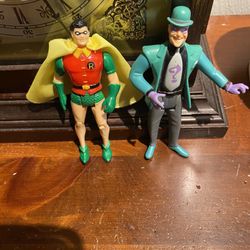 Collectable Batman Riddler and Robin Action Figures