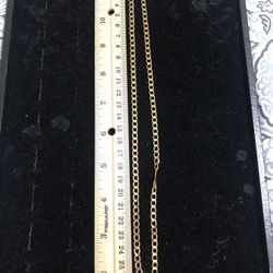 Indian Gold Polished Unisex Chain 26 Inches