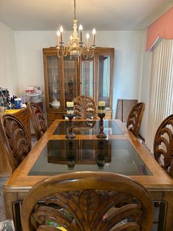 Wooden table set