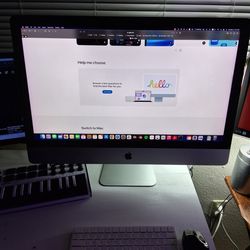 iMac -  27 Inch 5k Retina Display (Late 2015) with 2 additional Samsung monitors and cables for 3 screen use