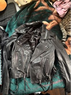 Black  Alternative Leather Jacket