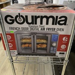 Gourmia Stainless Steel French Door Digital Air Fryer Oven